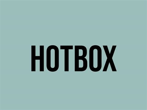 what does hotbox mean